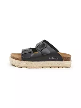 Мюли billowy Pantoletten, черный