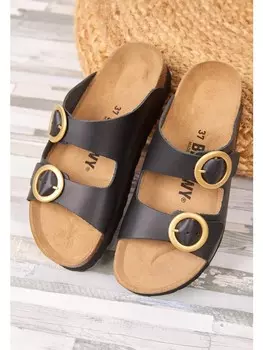 Мюли billowy Pantoletten, черный