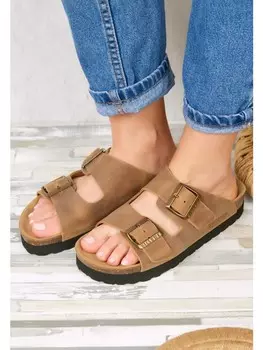 Мюли billowy Pantoletten, коричневый