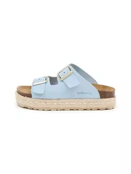 Мюли billowy Pantoletten, синий