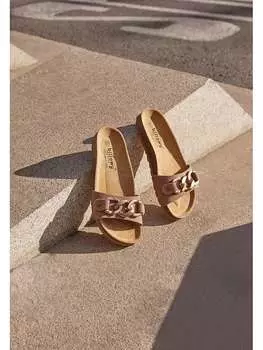 Мюли billowy, серо-коричневый