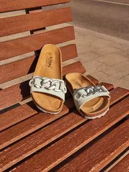 Мюли billowy, светло-синий