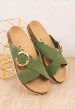 Мюли billowy, зеленый