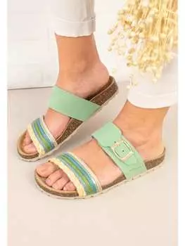 Мюли billowy, зеленый