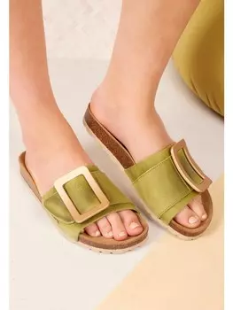 Мюли billowy, зеленый