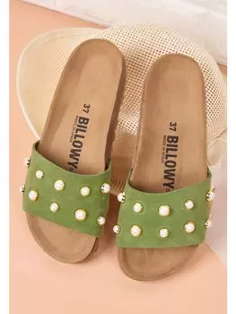 Мюли billowy, зеленый