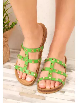 Мюли billowy, зеленый