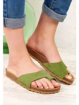 Мюли billowy, зеленый