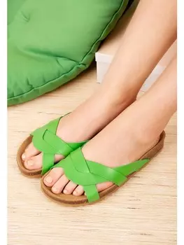 Мюли billowy, зеленый