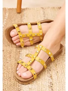 Мюли billowy, желтый