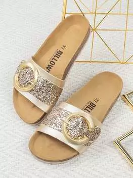 Мюли billowy, золотой