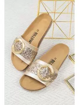 Мюли billowy, золотой