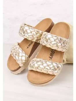 Мюли billowy, золотой