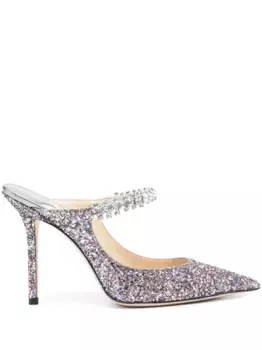 Мюли Bing 100 с блестками JIMMY CHOO, розовый
