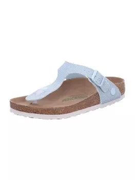 Мюли Birkenstock Damen Gizeh TEX Rough Canvas Surf Gr, зеленый
