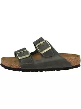 Мюли Birkenstock Pantolette Arizona geltes Nubukleder schmal, цвет gruen