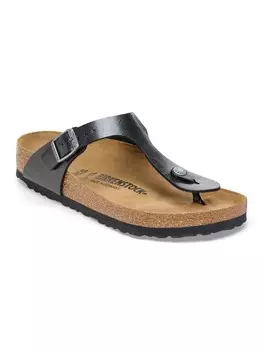 Мюли Birkenstock Pantolette Gizeh Birko-Flor, цвет Graceful licorice