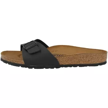 Мюли Birkenstock Pantolette Madrid Birko Flor schmal, черный