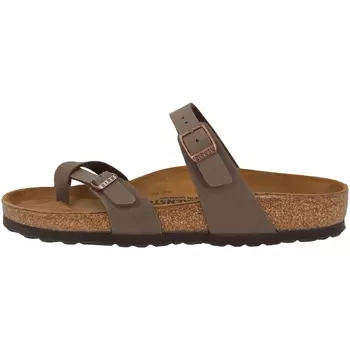 Мюли Birkenstock Pantolette Mayari Birko Flor Nubuk normal, коричневый