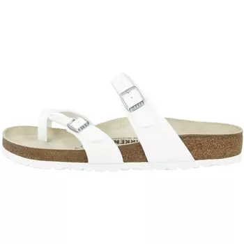 Мюли Birkenstock Pantolette Mayari Birko Flor schmal, белый