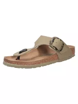 Мюли Birkenstock Tieffubett Pantolette GIZEH, зеленый