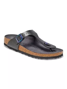 Мюли Birkenstock Zehentrenner Gizeh Birko-Flor, цвет Graceful licorice