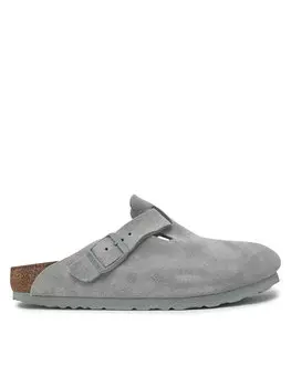 Мюли Boston zamsz 1029214 Birkenstock, серый