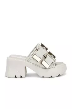 Мюли Bottega Veneta Flash Buckles, цвет String