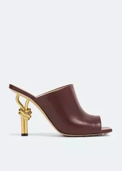 Мюли Bottega Veneta Knot, бордовый