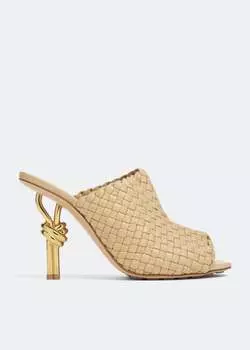 Мюли Bottega Veneta Knot Intrecciato, бежевый