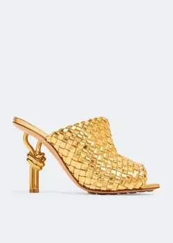 Мюли Bottega Veneta Knot, золотой