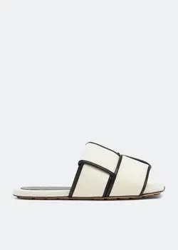 Мюли Bottega Veneta Patch Flat, белый