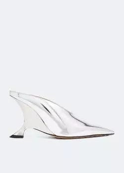 Мюли Bottega Veneta Rocket, серебряный