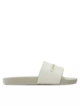 Мюли Calvin Klein Jeans Slide Instituitional Mtr YW0YW01508, экрю