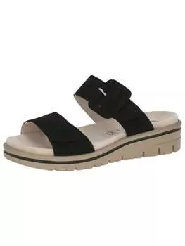 Мюли Caprice, цвет black nubuc