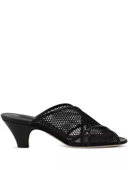 Мюли Casadei 50 мм из сетки, черный