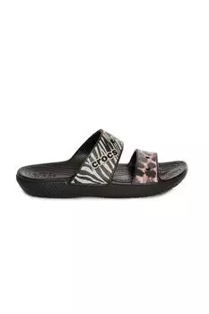 Мюли - Черный - Плоская подошва Crocs, черный
