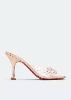 Мюли Christian Louboutin Degramule Strass 85, металлик