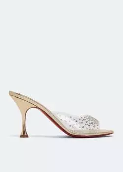 Мюли CHRISTIAN LOUBOUTIN Degramule Strass 85 mules, золотой