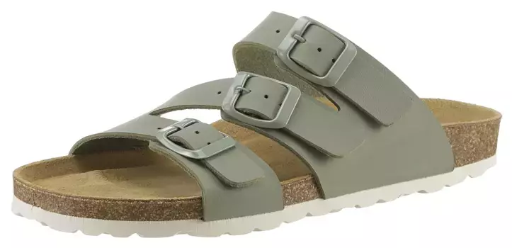 Мюли CITY WALK, летние туфли, тапочки с заранее сформированной стелькой, оливковый