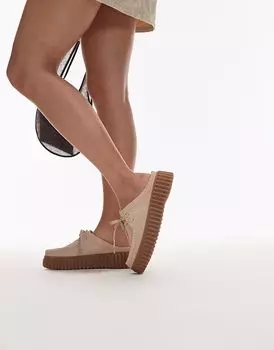 Мюли Clarks Torhill из замши цвета экрю