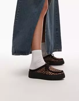 Мюли Clarks Torhill с леопардовым принтом