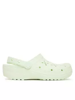 Мюли Classic Floral Cut-Out Clog 210927 Crocs, зеленый