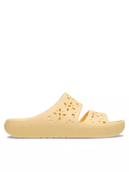 Мюли Classic Floral Cutout Sandal 210966 Crocs, оранжевый