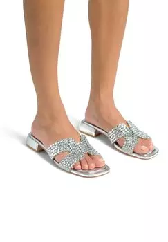 Мюли CON SIN CIERRE Alma en Pena, серебряный