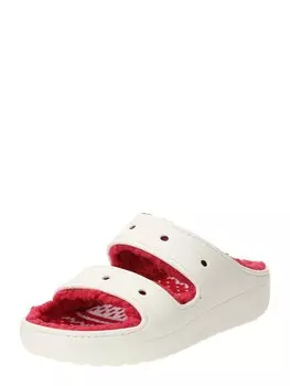 Мюли Crocs ClassicCozzzyHolidaySweater, белый