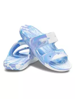 Мюли Crocs, цвет blau/wei