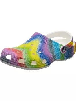 Мюли Crocs, цвет white/multicolor