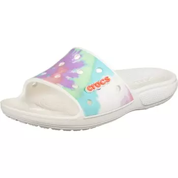 Мюли Crocs TIE DYE, белый