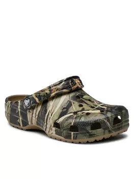 Мюли Crocs, зеленый